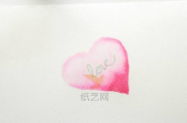 How to make handmade greeting cards with watercolor hearts for Valentines Day