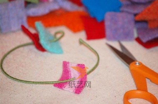 Simple and beautiful colorful non-woven Christmas decoration making tutorial