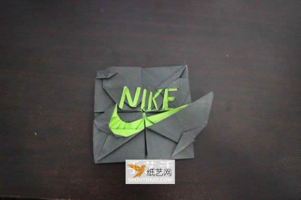 How to fold the Nike logo using origami