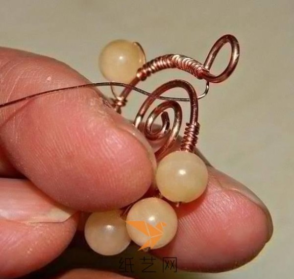 Elegant and elegant hand-wound DIY earrings making tutorial