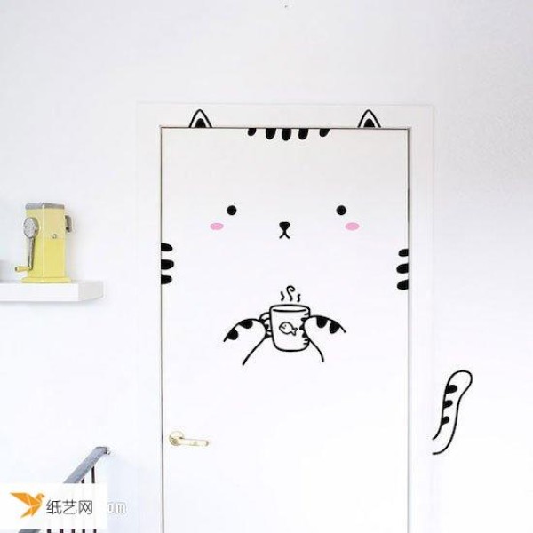 Cute and charming healing door sticker that can’t be blocked by closing the door