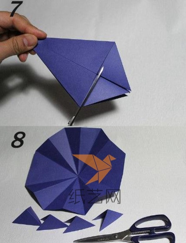 Tutorial on making a beautiful origami flower-shaped gift box