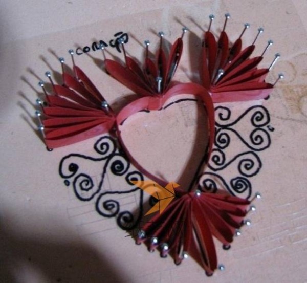 Super beautiful heart-shaped paper making tutorial