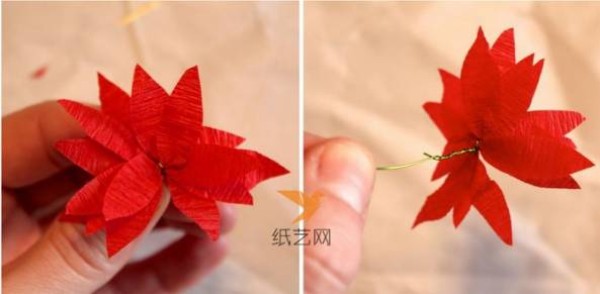 Simple and cute handmade DIY tutorial for small crepe paper flowers