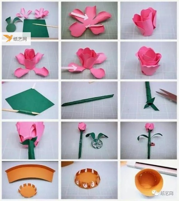 26 large paper flower tutorial templates are here!