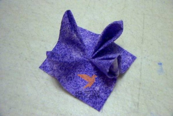 Origami style fabric flower making tutorial