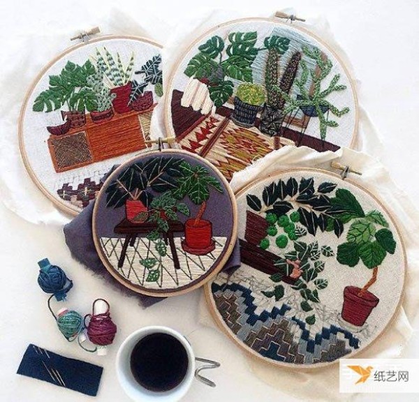 Appreciate the beautiful fresh embroidery works made by hand one stitch at a time