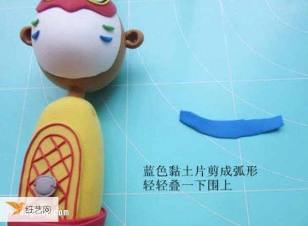 Illustrated steps on how to make Sun Wukong using clay