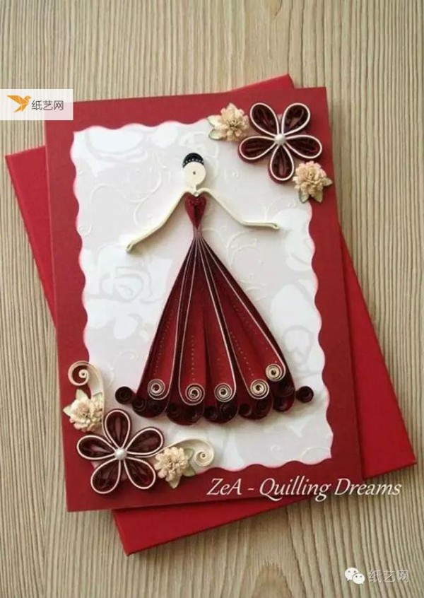 The greeting cards made of quilled paper are particularly touching! Full of sincerity!