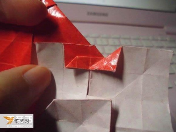 Super complicated kissing fish heart origami illustration process