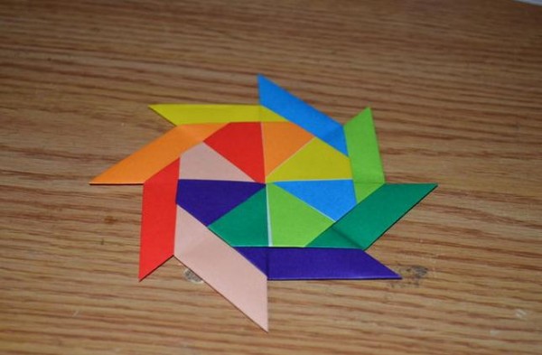 Magical deformable origami windmill making tutorial