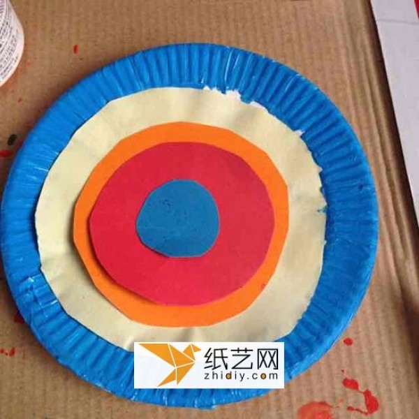 Parent-child craft paper plate snails