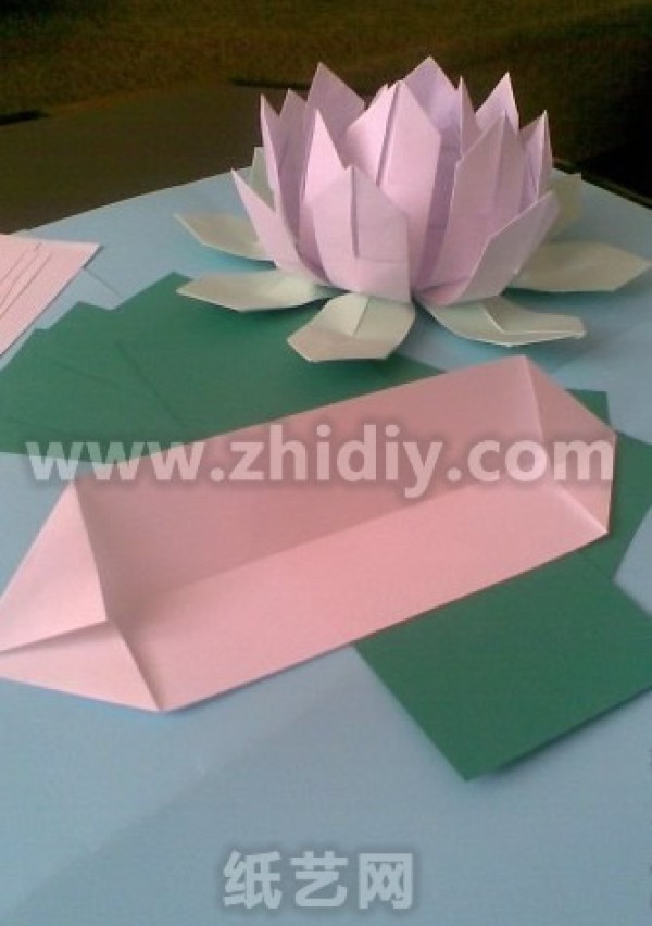 Paper art lotus making tutorial