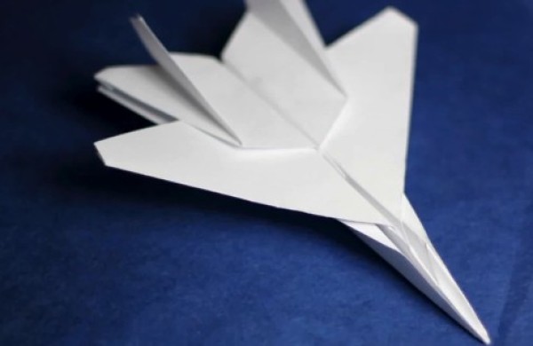 How to fold A4 paper F15 fighter jet video origami airplane tutorial