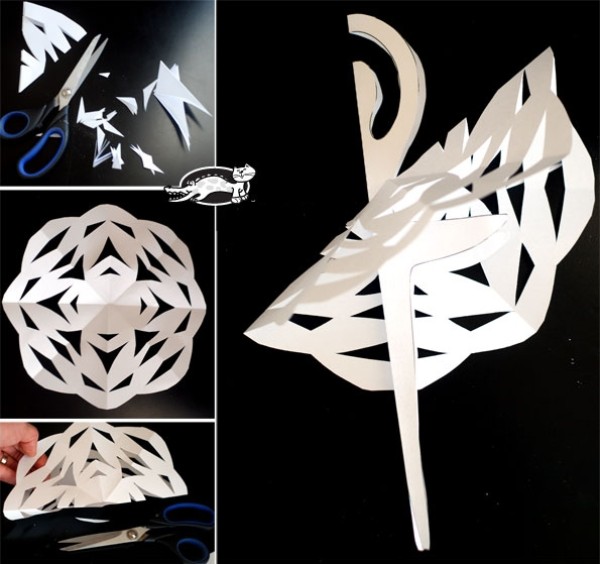 Tutorials and templates for making beautiful ballet dancers by cutting paper