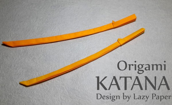 Origami Katana Handmade Origami Video Tutorial | How much does a Katana cost?