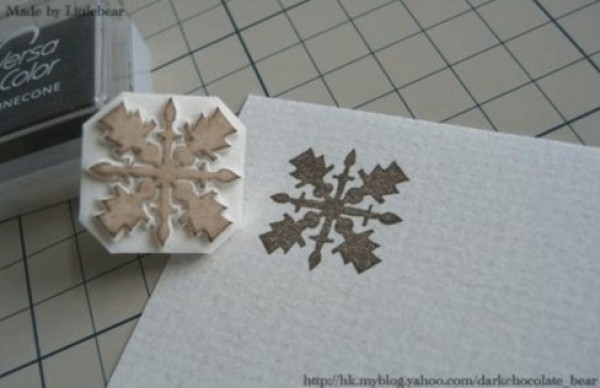 Rubber Stamp Christmas Snowflake Tutorial