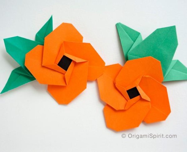 Origami Rose Collection teaches you how to make flat handmade origami roses