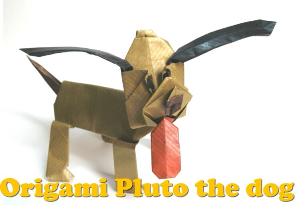 Origami Encyclopedia teaches you origami video tutorials on cute cartoon origami dogs