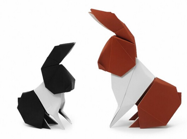 Manual origami simulation rabbit origami video tutorial