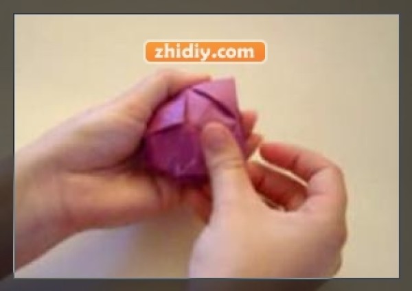 Origami lotus making paper flower tutorial