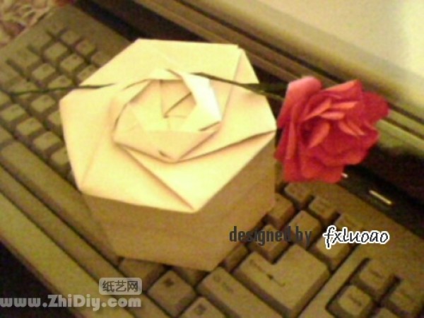 fxluoao simple and elegant hexagonal origami box