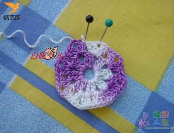 Handmade crochet Christmas gift decorative butterfly