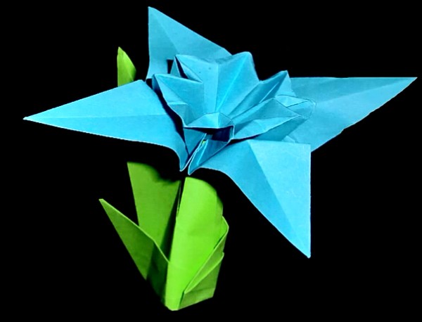 Origami video tutorial of origami flower edelweiss as a handmade gift for Womens Day