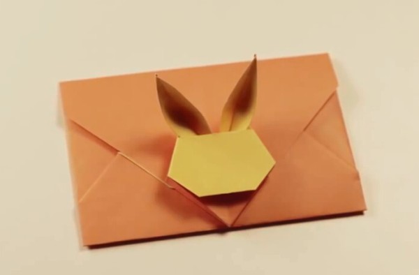 Mid-Autumn Festival handmade origami rabbit envelope gift handmade tutorial