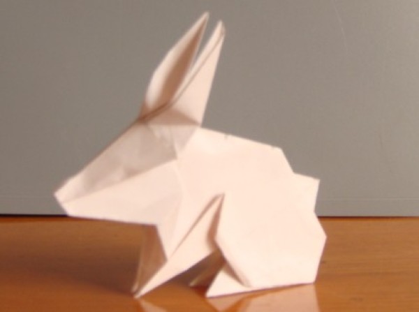 Tutorial on making handmade origami rabbit in the Year of the Rabbit