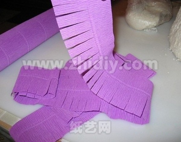 Crepe paper paper art hyacinth making tutorial