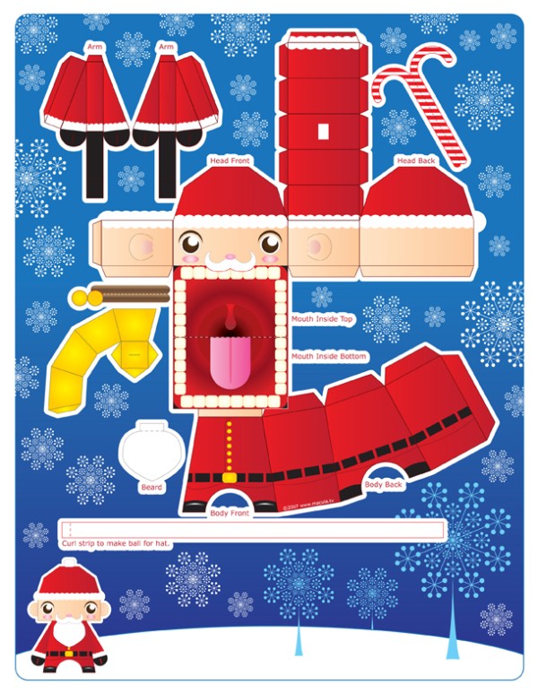 Paper toy model diagram—print it and make it