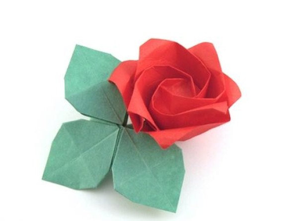 One minute origami rose handmade origami video tutorial