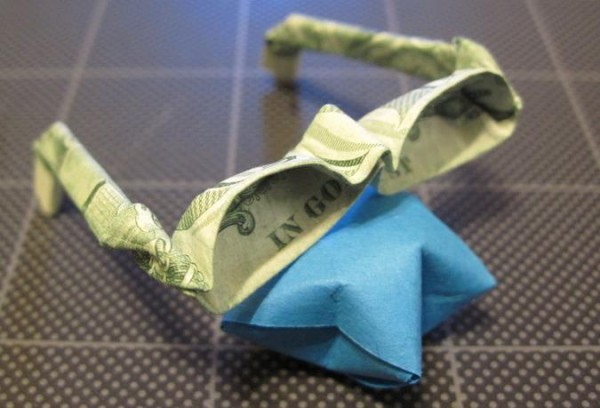 U.S. Dollar Origami Encyclopedia - Simulation Origami Glasses Paper Money Origami Video Tutorial