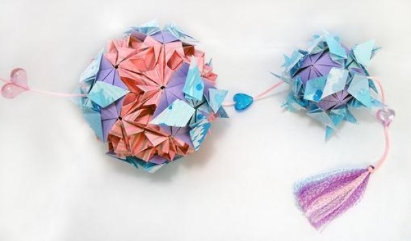 Trinity Paper Ball Flower Handmade Tutorial