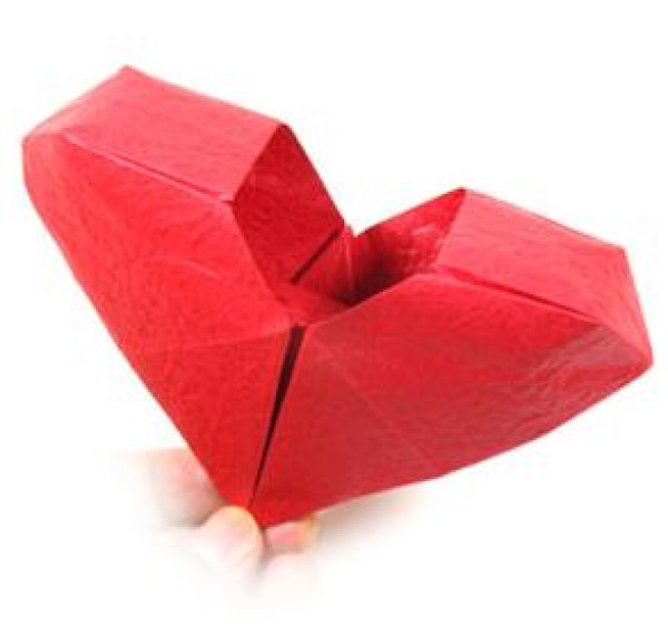 3D origami heart handmade origami tutorial