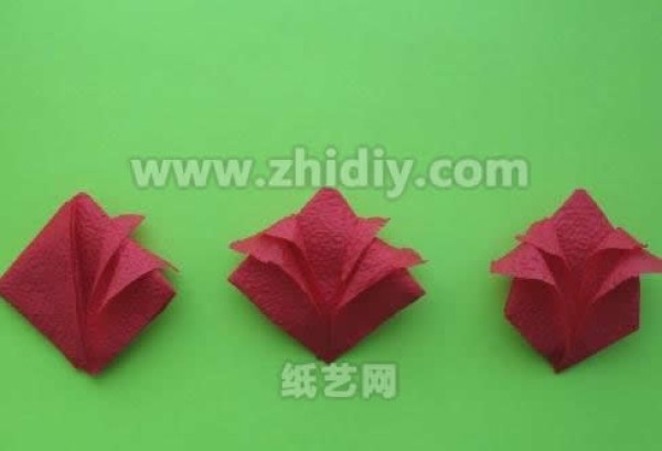 Napkin Paper Art Tulip Flower Tutorial