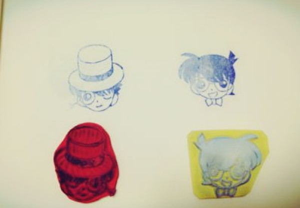 Conan Rubber Stamp Material Pattern Nine-square grid Detective Conan Rubber Stamp