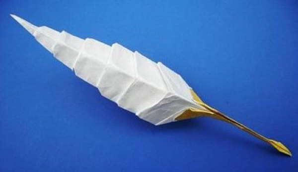 Origami Encyclopedia - Origami Feather Manual Origami Illustrated Tutorial