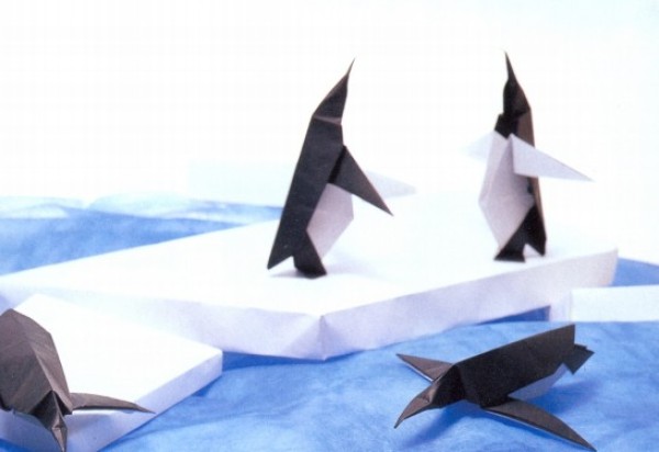 Kawasaki Toshiwa Origami Penguin Illustrated Tutorial