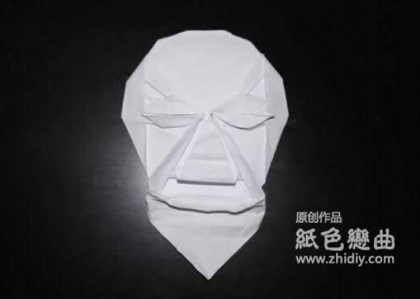 Paper color love song original mask origami