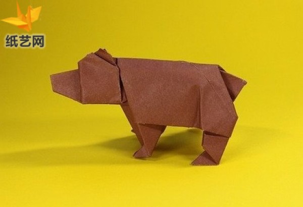 Origami Grizzly Bear Handmade Origami Tutorial [Wild Animal Origami Collection]