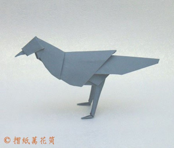 Pigeon handmade origami tutorial—Lluis Valldeneu