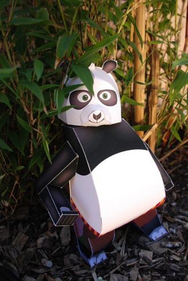 Kung Fu Panda Paper Craft Origami