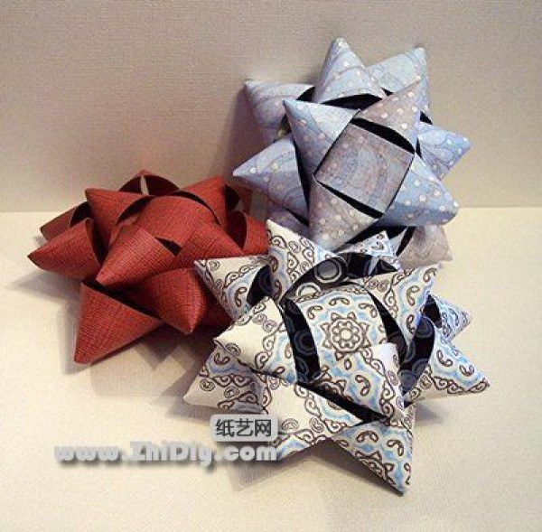 Paper art stars that can be used as packaging decoration [actual picture]