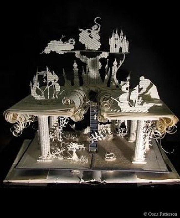 Book and paper sculptures by Oona Patterson