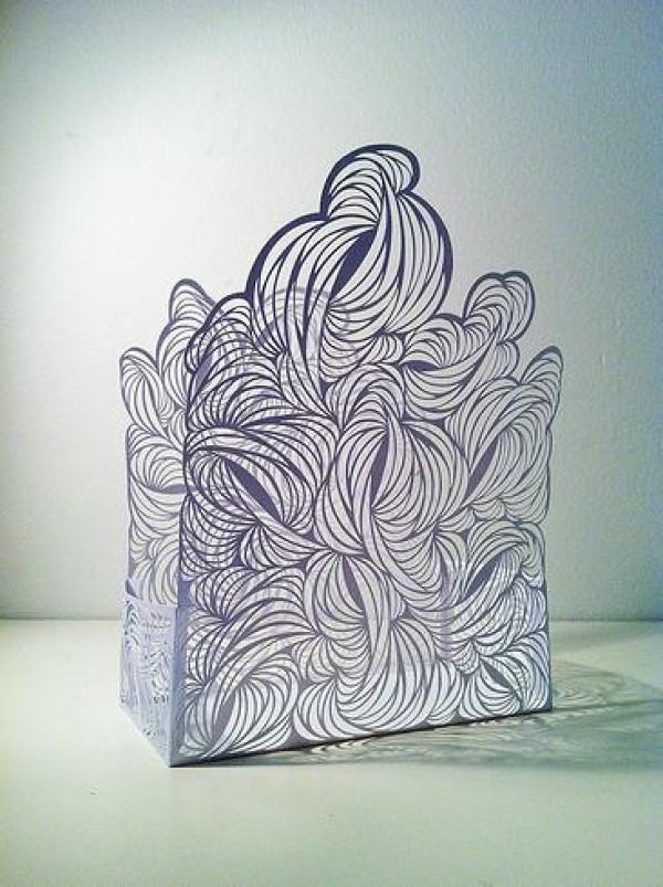 Rachael Ashe paper cutting and carving art works