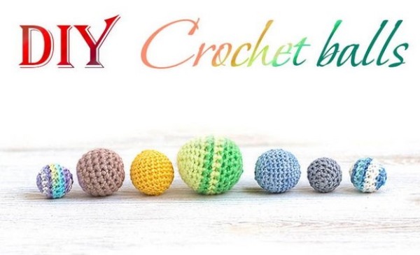 Illustrated tutorial on DIY production of hand-knitted balls