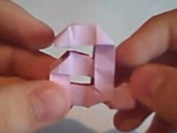 Lowercase letter a handmade three-dimensional origami video tutorial