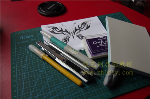 Rubber Stamp Beginner Tutorial Retro Butterfly